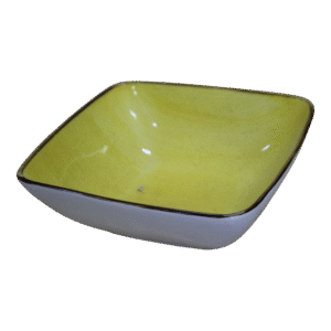 Tazón amarillo grande