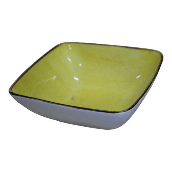 Tazón amarillo grande