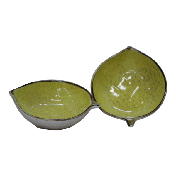 Tacita de hoja amarillo pequeño