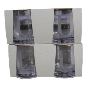 Set 2 vasos vidrio U