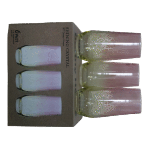 Set 3 vasos cristal