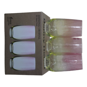 Set 3 vasos cristal