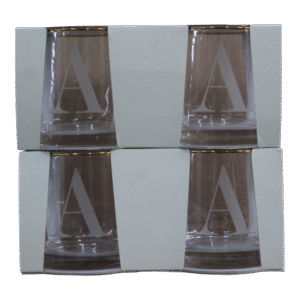 Set de 3 vasos vidrio