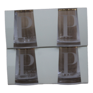 Set de 3 vasos vidrio