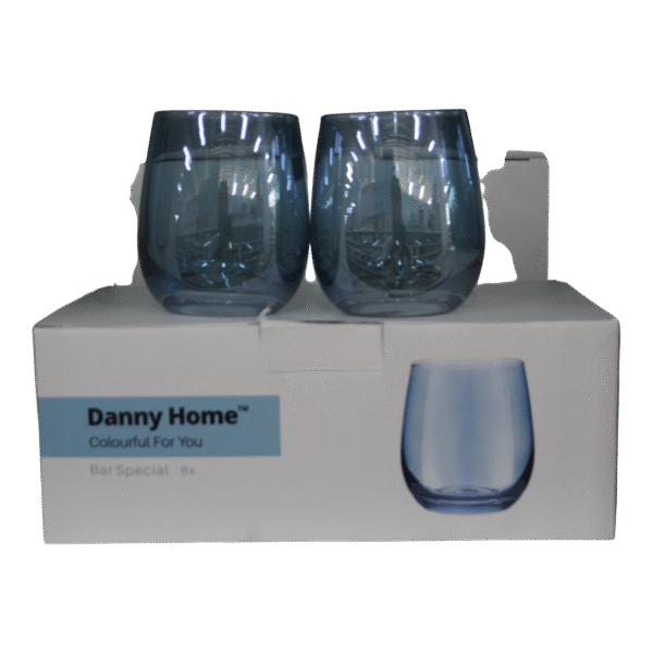 Set de 6 vasos azules