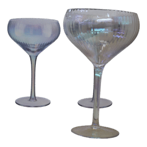 Set de 4 copas de vidrio