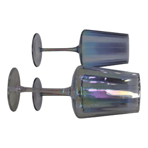 Set de 4 copas de vidrio