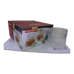 Set de 4 vasos de tragos vidrio.