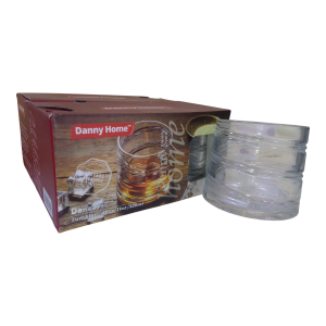 Set de 4 vasos de tragos vidrio