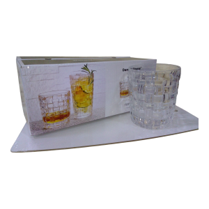 Set de 6 vasos de vidrio