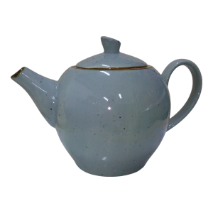 Tetera de porcelana gris.