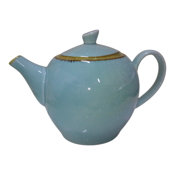 Tetera de porcelana verde.