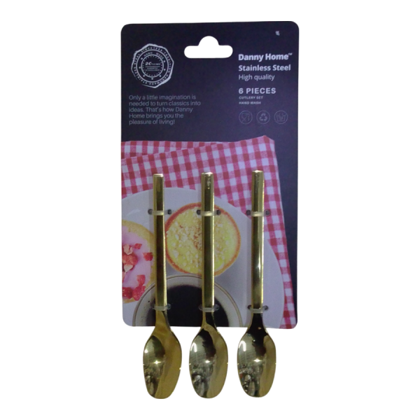 Set de 6 cucharitas para postres.