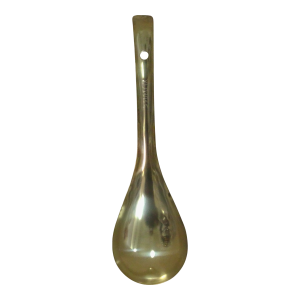 Cuchara pequeña para servir sopas.