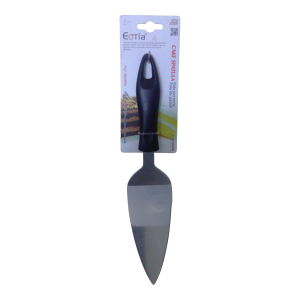 Espátula de metal c/mango de silicón para postres.