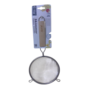 Colador de mango de madera pequeño.