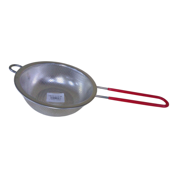 Colador de aluminio redondo pequeño c/agarradera.