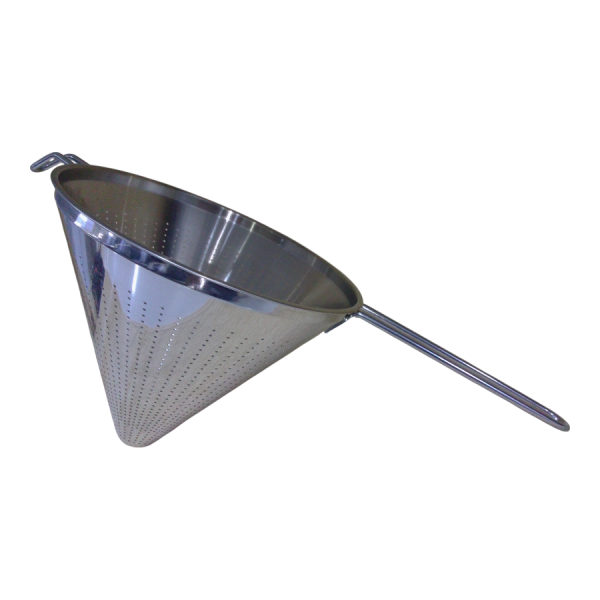 Colador embudo de aluminio grande.