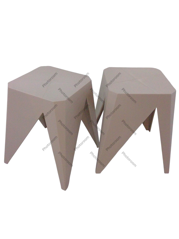 Asiento banquito de plástico.