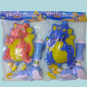 Pistola de agua con mochila.