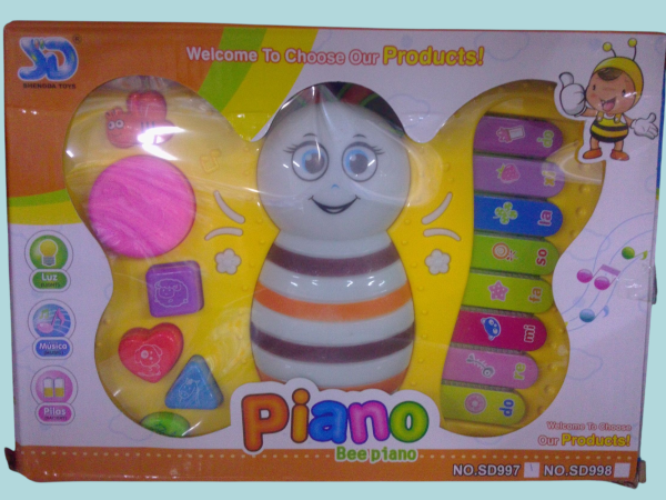 Abejita musical piano.