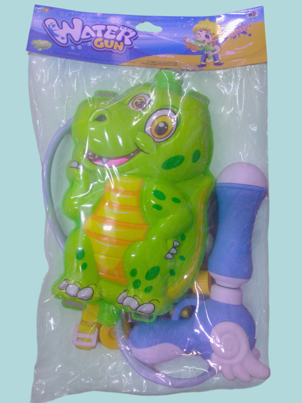 Pistola de agua con mochila.