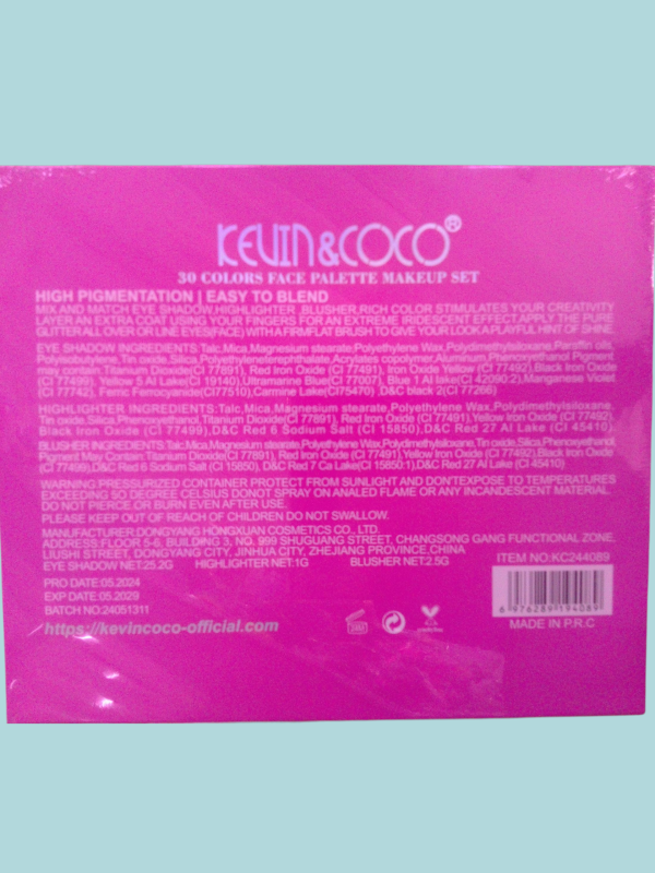 Set de sombras de belleza para niñas.