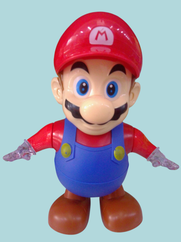 Super Mario,canta, baila y tiene luces.