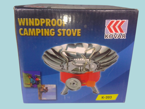 Cocina para acampar de gas.