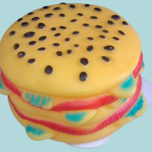 Mordedor para mascotas Hamburguesas.