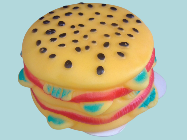 Mordedor para mascotas Hamburguesas.