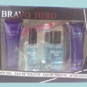 BRAVO HERO. Set de perfume para hombre.