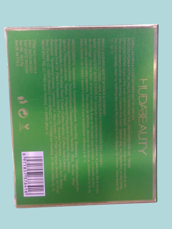 Paquete de 4 lápiz labial.