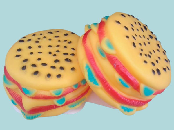 Mordedor para mascotas Hamburguesas. - Imagen 2