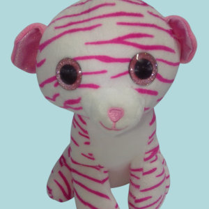 Tigre blanco con rosado.