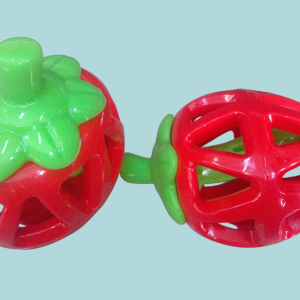 Mordedor juguete para mascotas. Forma de fruta.