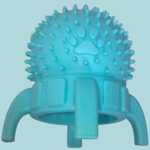 Mordedor juguete para morder de mascotas. Forma de nave.