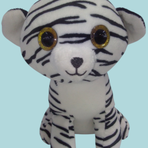 Tigre blanco con negro.