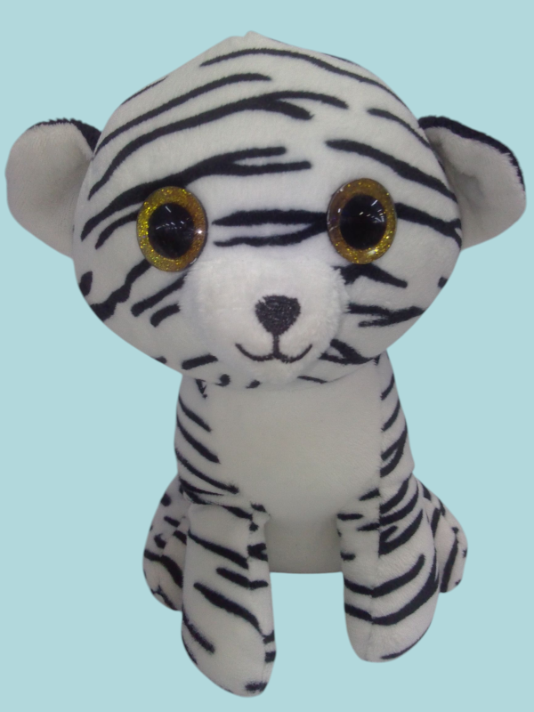 Tigre blanco con negro.