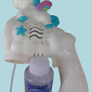 Pistola lanza burbujas de pony.