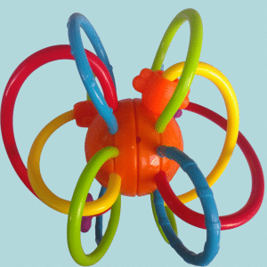 Anillos para morder bebés.