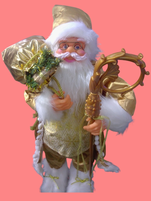 Santa Claus dorado. - Imagen 2