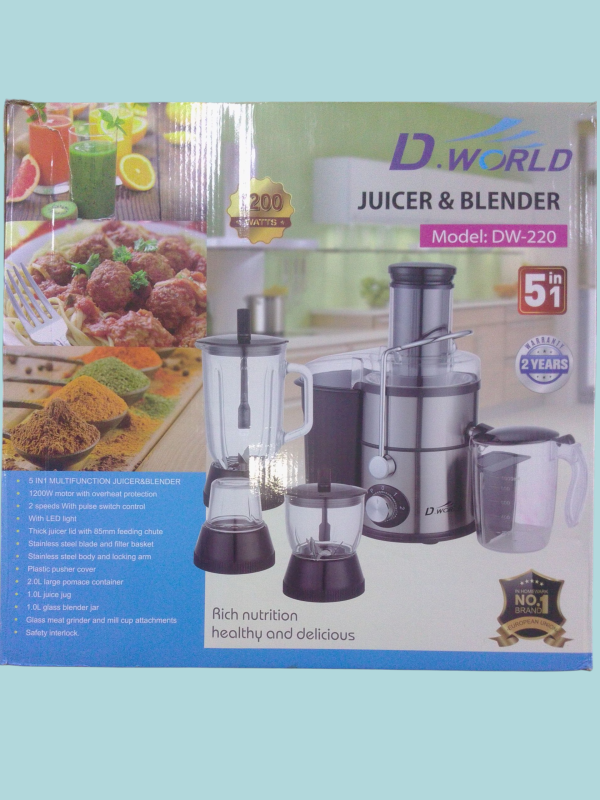 Multiprocesador de alimentos y licuadora 5 en 1. - Imagen 5