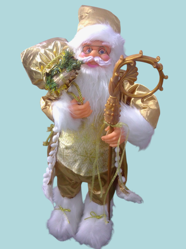 Santa Claus dorado. - Imagen 3