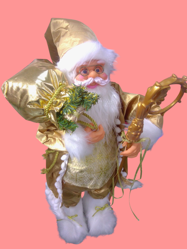 Santa Claus dorado.