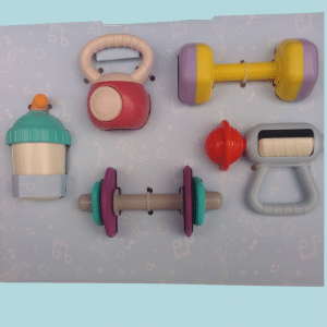 Set de cascabeles o sonajeros para bebés.