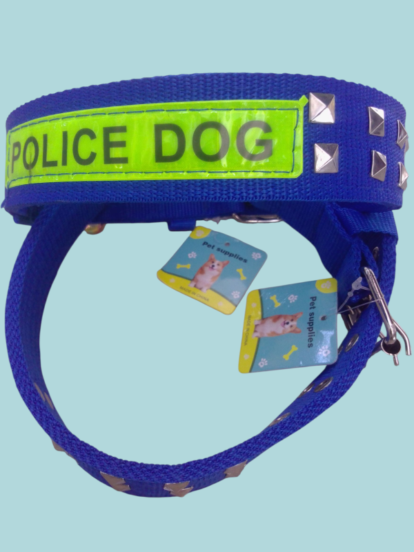 Collares para mascotas. Police dog. - Imagen 3