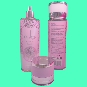 " ESPÍRITU ROSA ". " FLOOR CARMESÍ". BODY PARA DAMAS.