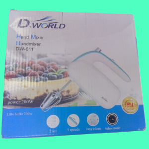 BATIDORA DE MANO ELÉCTRICA. MARCA. D. WORLD.