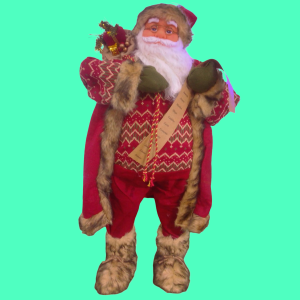 Santa Claus con lista de nombres.